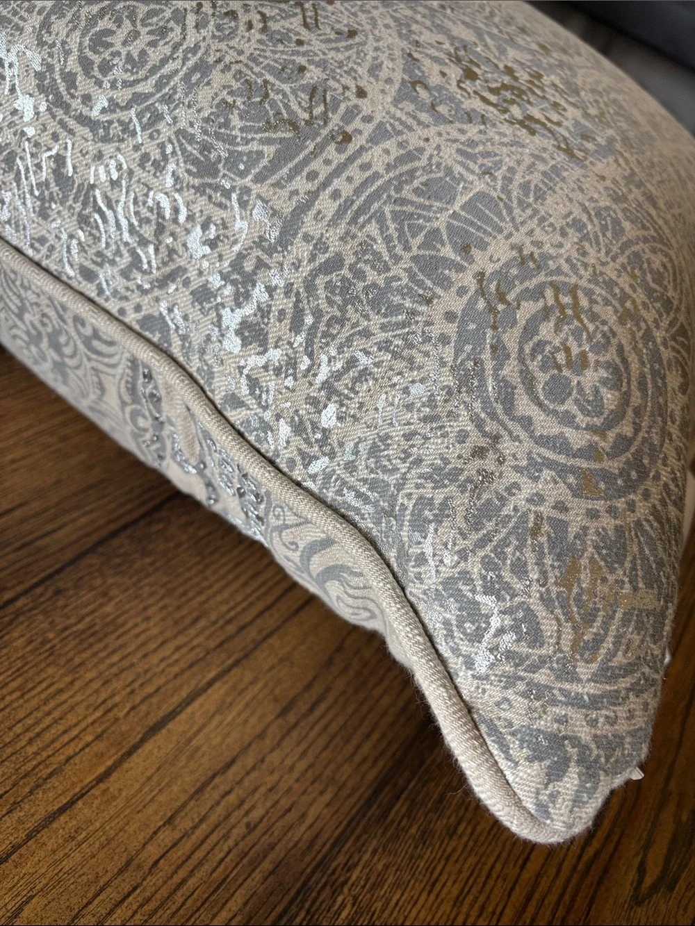 Z Gallerie Decorative Pillows embroidered metallic